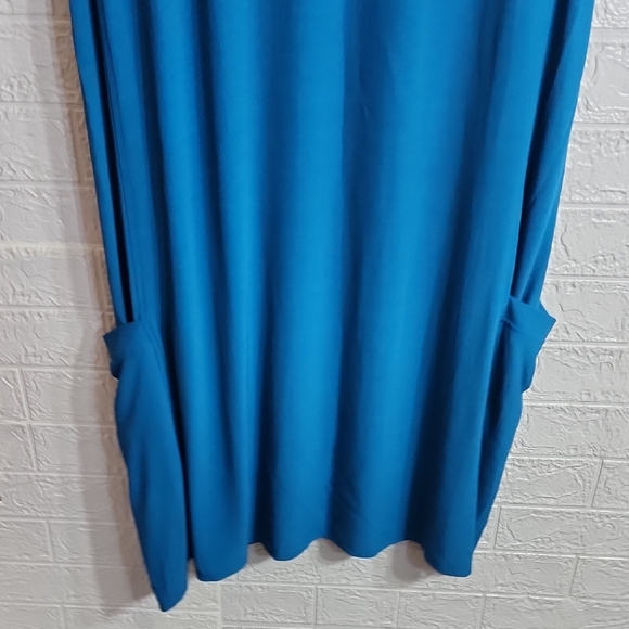 Eileen Fisher Blue Midi Dress - Picture 8 of 8